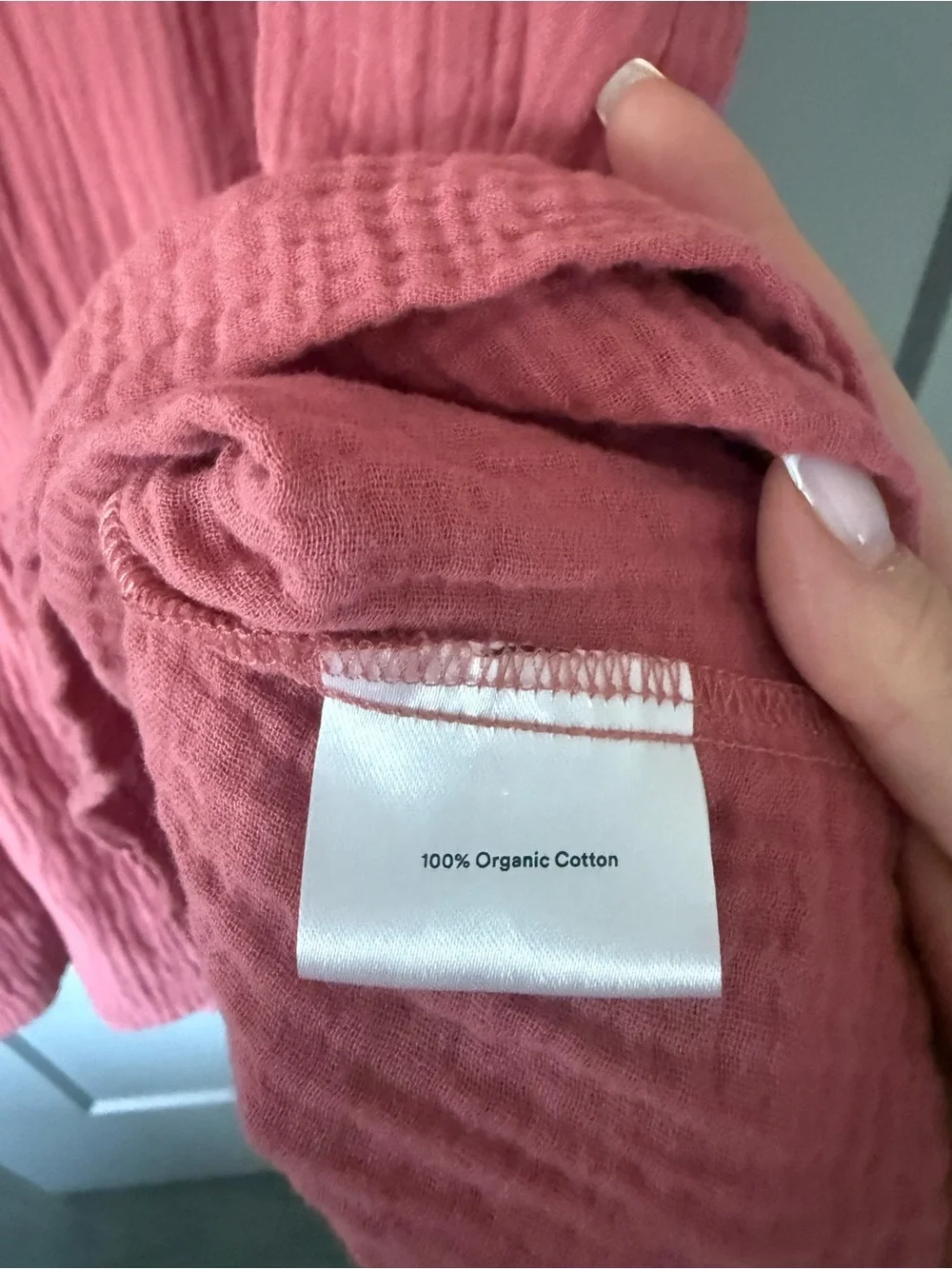 Summersalt The Going Places Gauze Midi Dress in Faded Rose Size Small